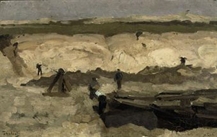 Canal Workers in the Dunes