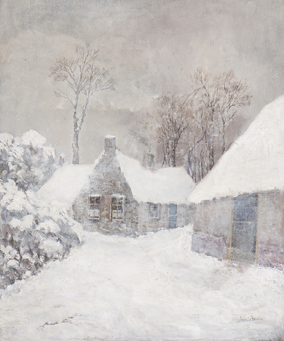 Huisjes in de sneeuw