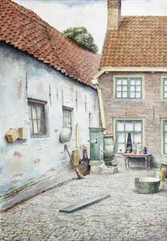 Stukje Oud-Elburg: at the courtyard