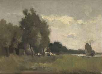 A river landscape