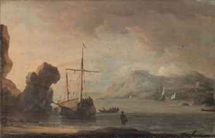 Ships in a quiet estuary