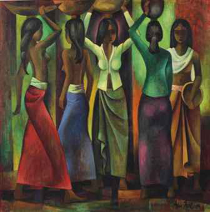Women with offerings