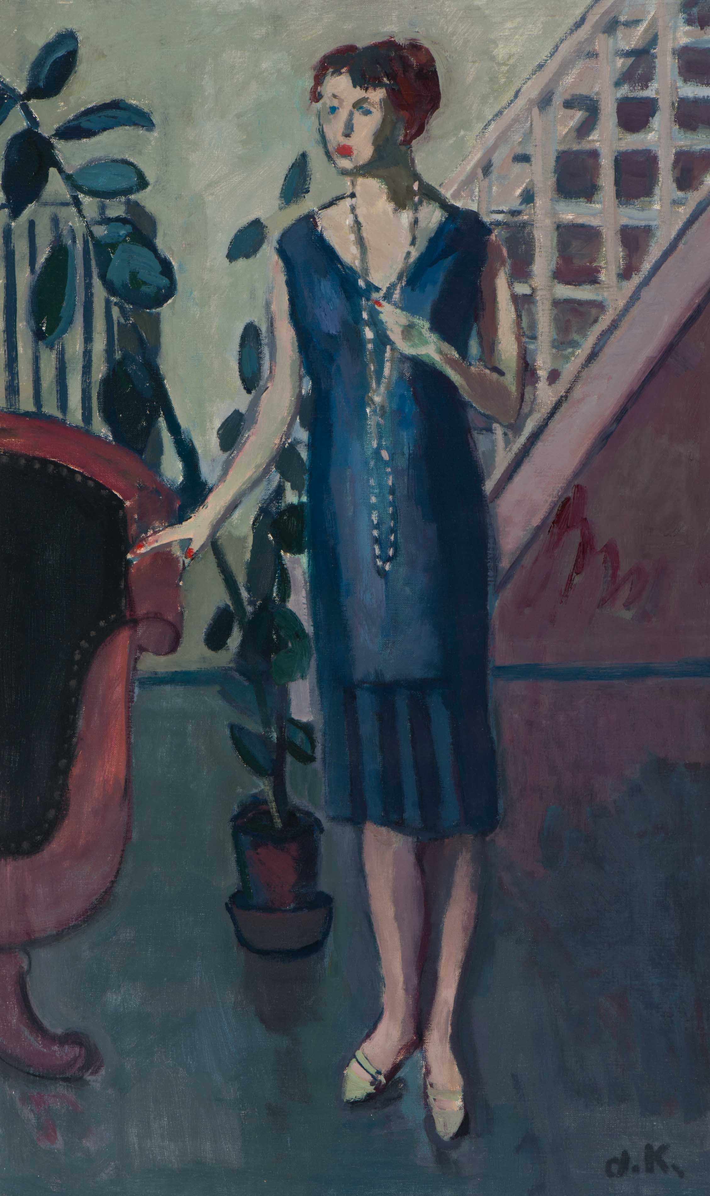 Elegante dame in interieur