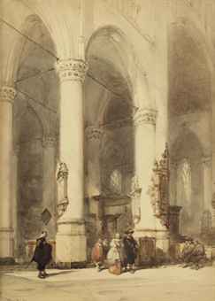 Interior of the Hooglandsche Kerk, Leiden