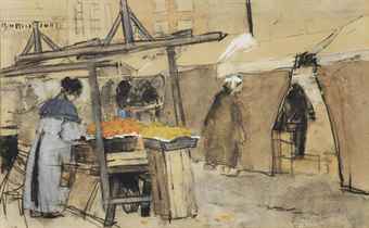 A market scene, The Hague