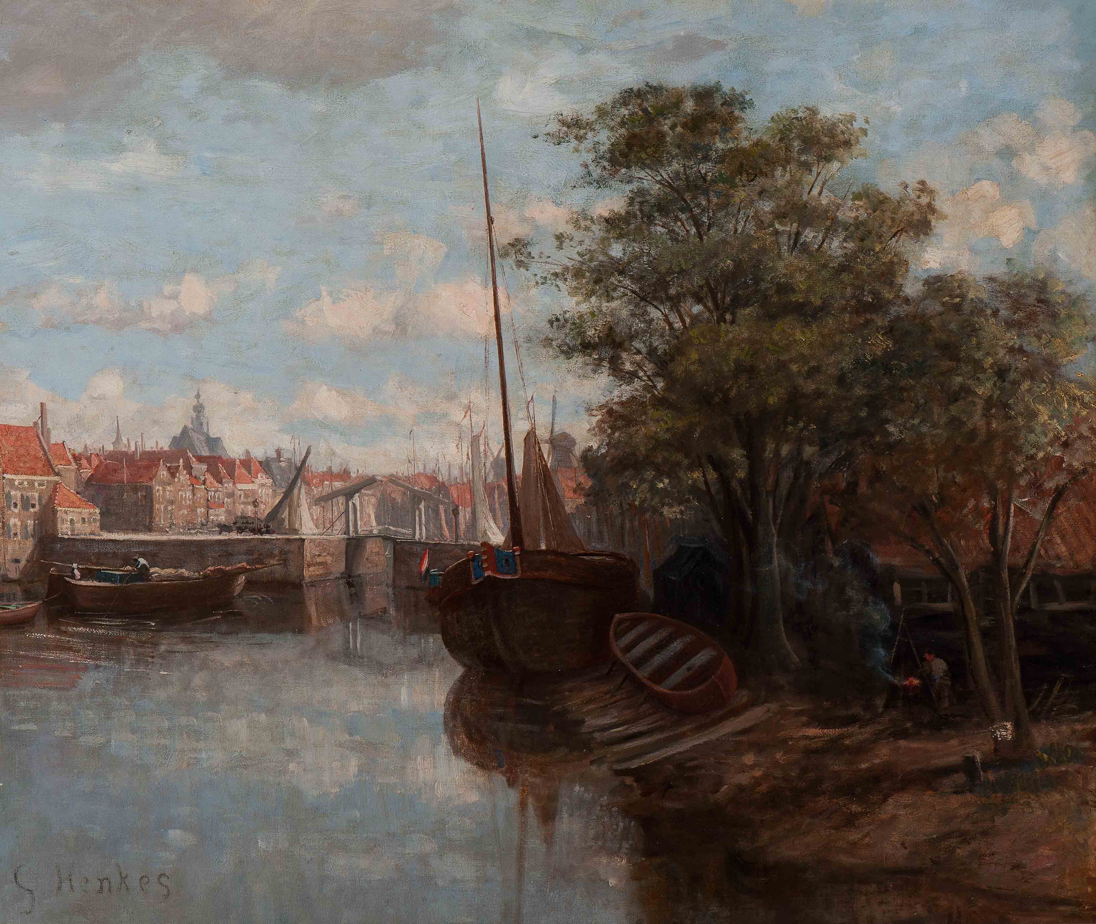 Gezicht op Delfshaven