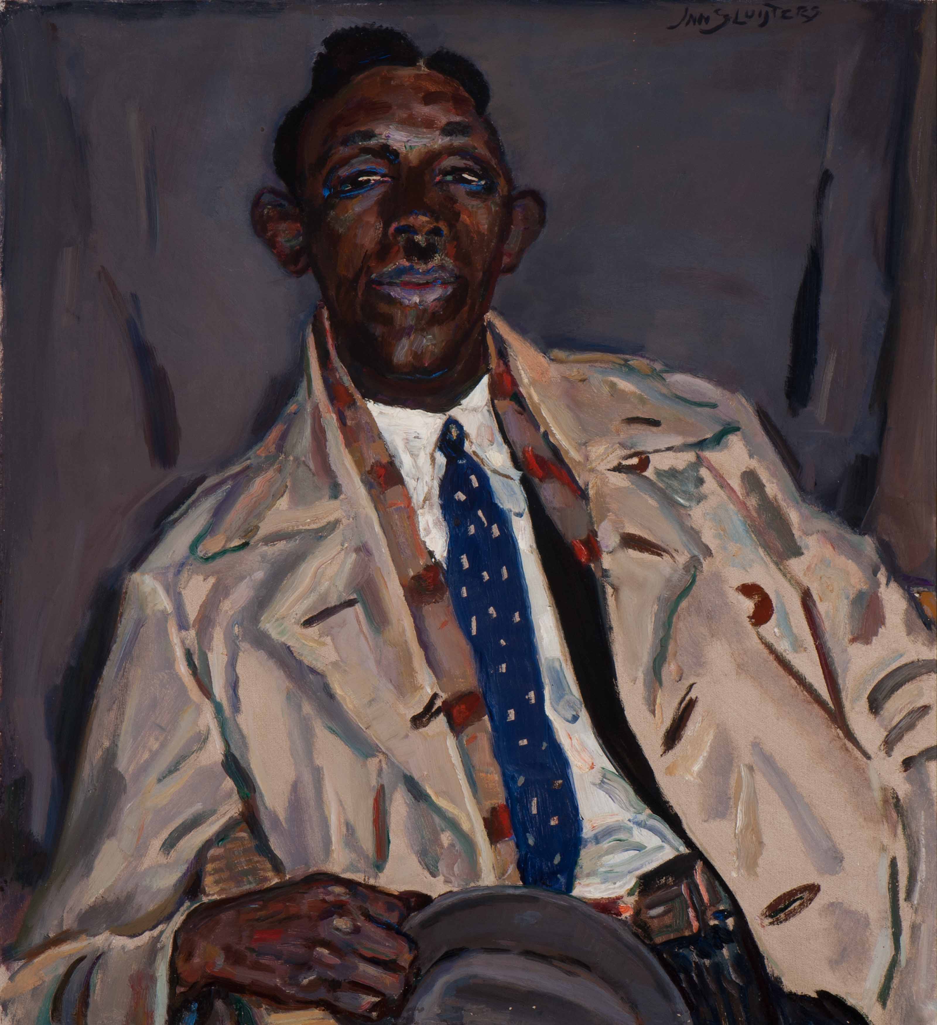 Portret van een variété artiest