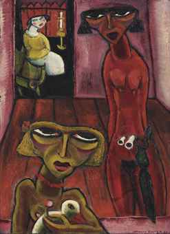 Three ladies in a room