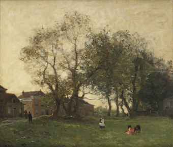 Playing under the old trees, The Hague