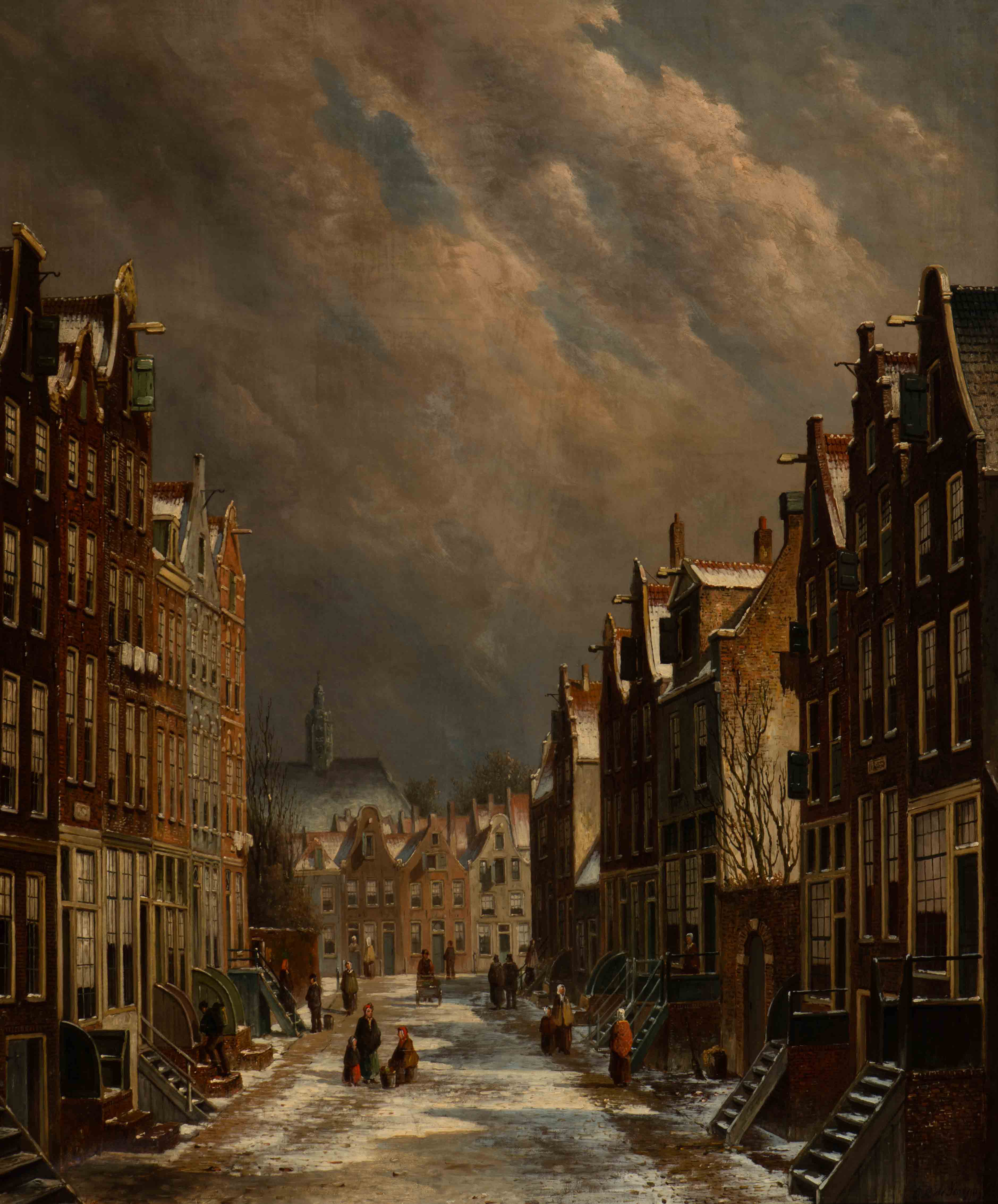 Een winters straatje